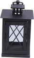Cabilock European Style Iron Retro Floor Lamp Windproof Solar-Powered Light for Home