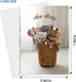 5x7 Cute New Baby Greeting Card - featuring woven basket with adorable stuffed animals Heartwarming Sentiment inside