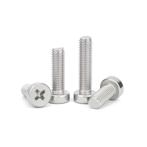 CLXDKLKEQ 5/10/50pcs M2 M2.5 M3 M4 M5 M6 M8 GB822 A2 Bolt(16mm,10pcs M4) Stainless Steel Phillips Cheese Head Screw