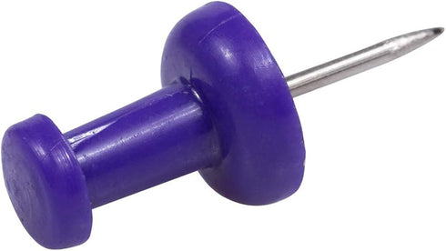 JAM PAPER Colorful Push Pins, Purple Pushpins, 100/Pack