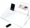 Glass Desktop Whiteboard, Dry Erase Board with Accessories for Office, Keyboard Stand & Organizers, 2 Markers, 1 Eraser