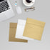 LUXPaper Square Invitation Envelopes - Peel & Press - 5 1/2" x 5 1/2" - Blonde Metallic - 50 Qty