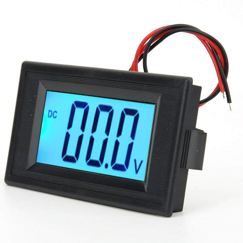 YB5135D LCD Digital Display Two-Wire Voltmeter, Battery Voltage Monitor for Automobiles (DC3.5V-20V)