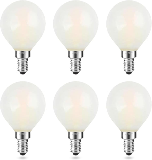 Dimmable G15 Frosted LED Light Bulb(25W Equivalent), 2W E12 Globe LED Bulb,