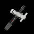 14/20 stonylab Glass Adapter, Borosilicate Glass Vacuum Flow Control Adapter with PTFE Stopcock, Joint and Straight