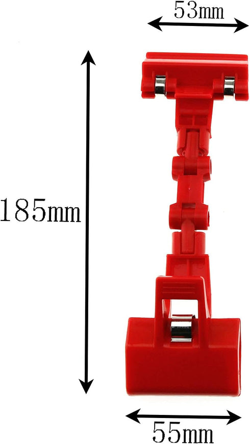 E-outstanding Painting Clip 2PCS Double Head Rotatable Picture Copy Holders for Artist Easels Sketch Drawing Boards Bendable Sketchpad Clamps, Red by E-outstanding