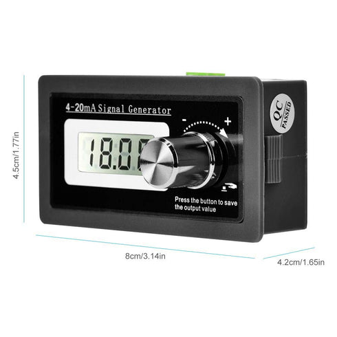 Current Loop Signal Generator, Two-Wire High Accuracy 4-20mA LCD Transducer Test Signal Current
