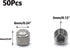 50pcs M6x6mm Stainless Steel Hex Socket Set Cap Point Grub Screws