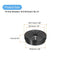 4Pcs Grommet Grommet 1.38"(35mm) Grommet uxcell Desk Black, Snap Bushing with Shutter for Holes with Mounting, Round