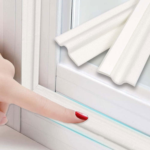 26 Feet Window Weather Stripping Door Seal Strip, Self-Adhesive PU Foam for Insulation and Soundproofing.