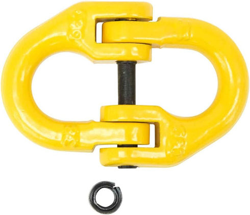 Mytee Products 4 Pack Grade 80 3/8" Safety Chain Connector Hammer Lock Link for Trucks - 7100 lbs WLL Forged Alloy Steel