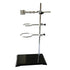 Laboratory Stands Support, 16" Lab Stand with Cast Iron Base, Ring Stand with Burette Clamp and Flask Ring Clamps