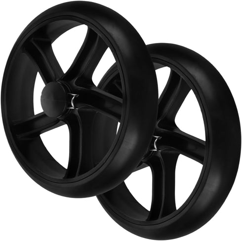 VOSAREA 2Pcs Laundry Cart Wheels Lightweight Grocery Cart Wheel Replacement for with