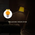G40 Small Amber LED Edison Bulbs, 2000K 2W-15W Equivalent, E26 Base, Soft Warm Light for Healthy Sleep, 4 Pack
