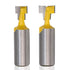 Saiper 1/2 Inch Shank Keyhole Router Bit Set, T-Slot Woodworking Grooving Router Bits (3/8 & 1/2 Inch Blade Diameter)