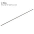 uxcell 4Pcs M5 x 250mm Fully Threaded Rod 304 Stainless Steel Right Hand Threads