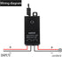 Meskliu 12V 12V/24V/48V/10A 328FT Wireless Mini Remote Control Switch, DC Relay with Long Range, Wireless RF Switch