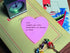 Post-it Notes, 225 Heart Shape Sticky Notes, 70 x 70mm, Pink for Desk, Office, School