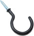 Xiaoyztan 50 Pcs Vinyl Coated Screw-in Hooks, Iron Ceiling Hooks for Wall Hanging Plants, Decoration, or Tools Hanging,