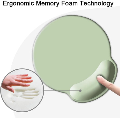 DOOKE Ergonomic Mouse Pad with Wrist Support, Cute Wrist Pad with Non-Slip Rubber Base for Computer, Laptop, Home