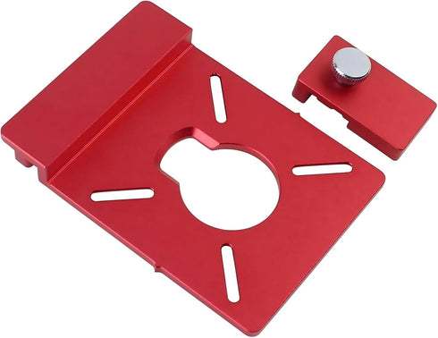KETIPED MGJ-106R Aluminum Router Guide Rail Adapte with Rail Stop for Fixed Base Trim Routers, Compatible