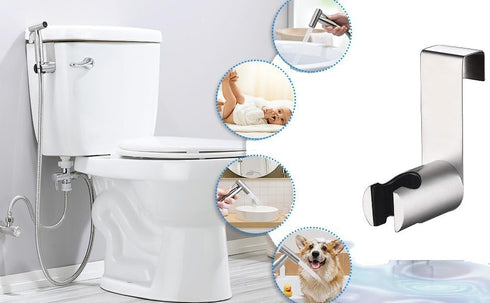 Handheld Bidet Sprayer for Toilet, Stainless Steel Spray for Personal Hygiene, Portable Pet Shower
