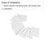 PATIKIL Alumina Ceramic Sheet Cooling Pad, 10pcs High Hardness Insulating Sheet for MOS Transistor, 28x22x1mm
