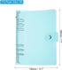 PATIKIL A6 Clear Binder Cover, Soft PVC Loose Leaf Binder Protector Refillable Notebook Shell with Snap Button Closure for DIY Meeting Notebook Folder, Blue by PATIKIL