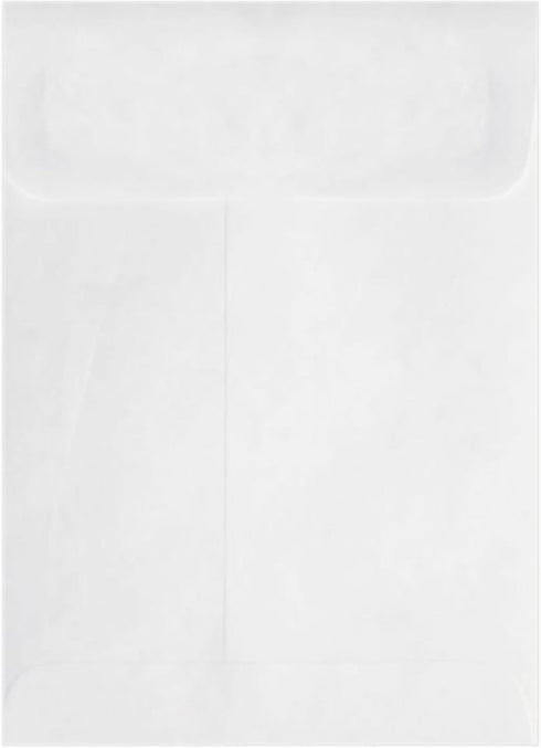 LUXPaper Open End Tyvek Envelopes, Peel & Press, 5 1/2" x 7 1/2", 50 Qty