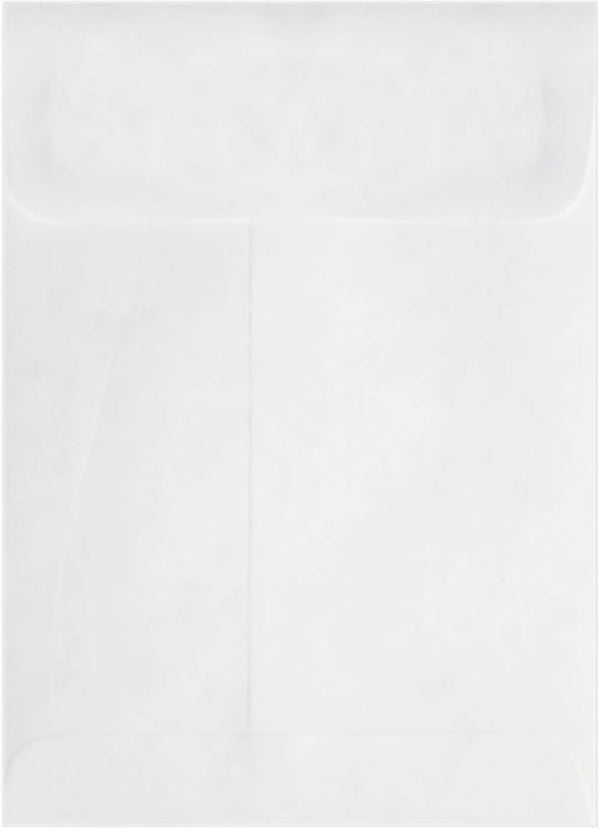 LUXPaper Open End Tyvek Envelopes, Peel & Press, 5 1/2" x 7 1/2", 50 Qty