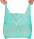 T Shirt Bags Plastic Grocery Bags with Handles in Bulk for Shopping and Restaurant, 12 x 20 Inch (Lake Blue, 50 Pcs)