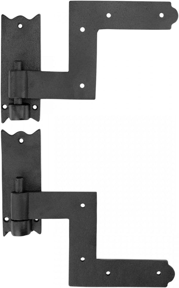 Renovators Supply Manufacturing Wrought Iron Lift-Off Pintle Shutter Hinges 6.5" Black Colonial