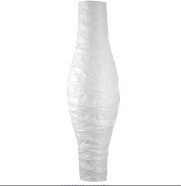 Generic 46in Tall Rice Paper Floor Lamp Shade, Standing Corner Lamp Cover, Standing