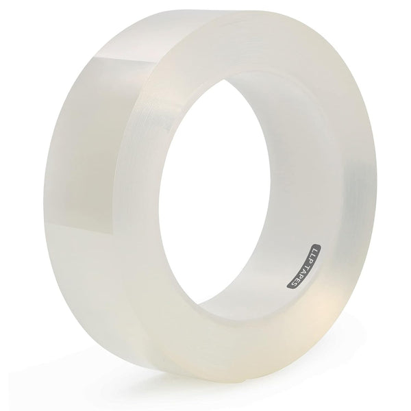 LLPT Caulk Tape Clear - 1.2 Inch x 33 Feet Extra Waterproof Heavy Duty Adhesive Caulking Strips