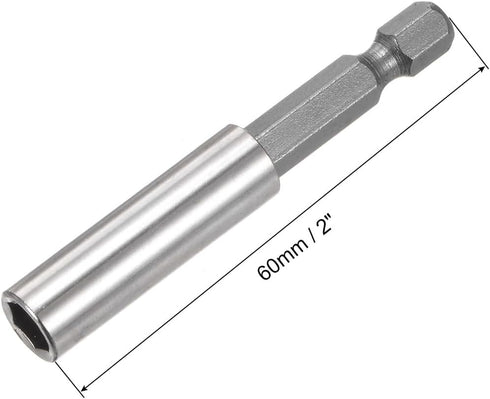 uxcell 1/4 Inch Hex Shank by 2 Inch Magnetic Bit Holder Extension, Quick Release Screwdriver Drill Power Tool