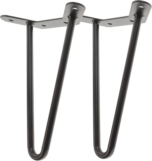 NUOBESTY 2pcs Stylish Desk Leg Height Hairpin Table Leg for DIY Replacement