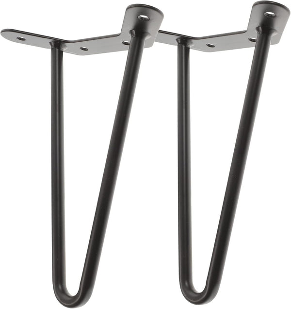 NUOBESTY 2pcs Stylish Desk Leg Height Hairpin Table Leg for DIY Replacement