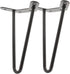 NUOBESTY 2pcs Stylish Desk Leg Height Hairpin Table Leg for DIY Replacement