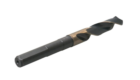 Accusize Industrial Tools 9/16'' ANSI M35 Drill, 1/2'' Shank, 135 Degree Split Point for Precision Drilling
