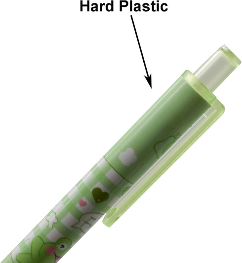 Maydahui 12PCS Green Matcha Frog Gel Pens, Cute Cartoon Animal Pen, Retractable Printing Pens for Office School Party