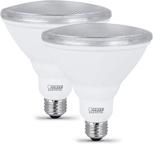 PAR38 Bulb, 75W 750 3000k 10.5W, E26 11,000-Hour PAR3875/10KLED/2, 2 Pack Feit Electric LED Light Equivalent, Lumens