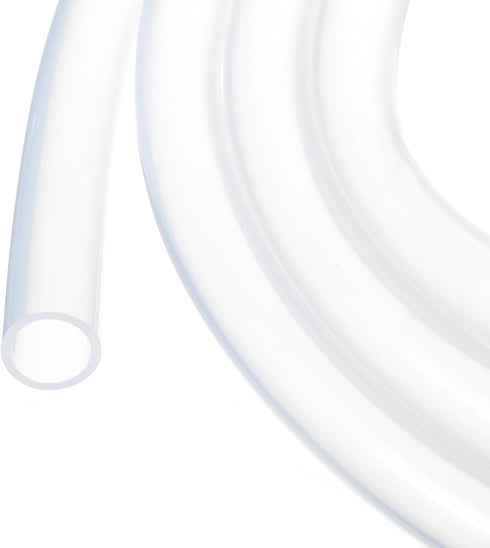 16ft Clear Silicone Tubing 5/8" ID x 3/4" OD, Industrial Plastic Hoses for Pump Siphoning, Draining, Irrigation, Brewing