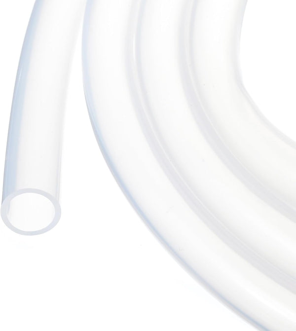 16ft Clear Silicone Tubing 5/8" ID x 3/4" OD, Industrial Plastic Hoses for Pump Siphoning, Draining, Irrigation, Brewing