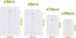 Kraft Paper Clasp Envelopes - 4 Sizes for Filing, Storing, Mailing Documents, 50 Pieces (White, 5x7 In, 6x9 In)