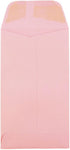 JAM PAPER #6 Coin Business Premium Envelopes - 3 3/8 x 6 - Baby Pink Pastel - 50/Pack