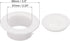 uxcell Round Vent Cover, ABS Plastic Adjustable Air Vent Cover White for 2.4" - 2.8" Diameter Hole, 4pcs