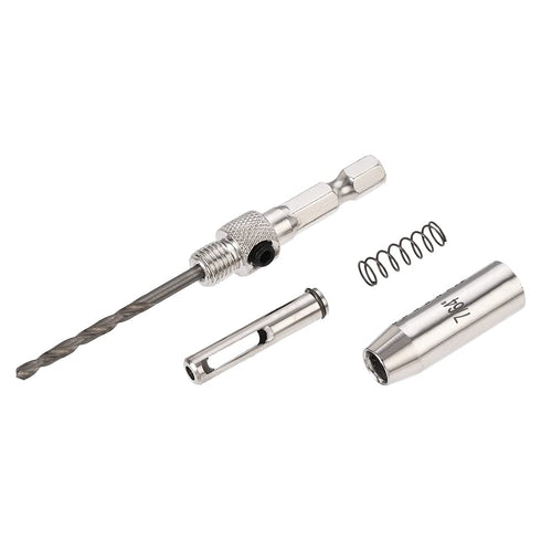uxcell Self Centering Hinge Tapper Core Drill Bit, 7/64 Diameter for Woodworking, Silver