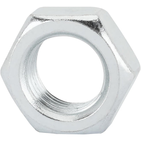 Speedway Motors 5/8 Inch-18 Pack 6 Steel Jam Nuts Right Hand NF Fine Thread, Thin Profile Zinc Plated Hardware for Rod