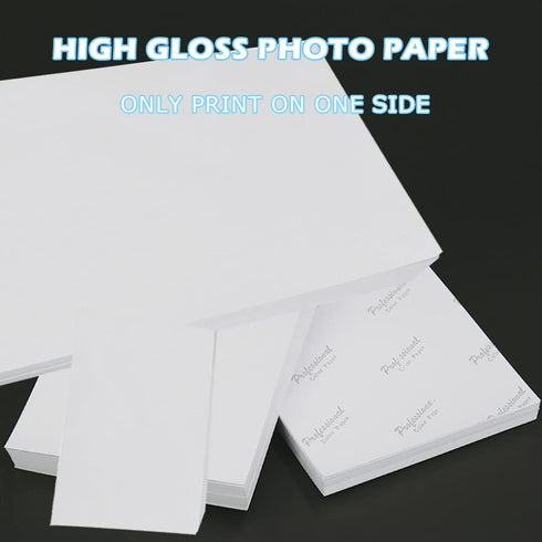 SNOMEL 4 200gsm (90 3.5 5, 4 6, 5 7, 8.3 11.7 Inch) Sizes Photo Paper, High Glossy White Photographic Paper, Advanced