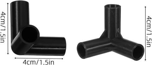 20pcs 11mm Closet VOSAREA Shoe Rack Connectors: Modular Tube Joints - Diy Storage Rack Connectors for Wardrobe